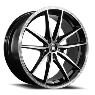 Konig Oversteer Machined Silver W/ Black Accent 19x8.5 +42 5x108mm 73.1mm