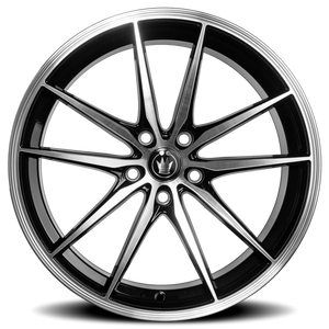 Konig Oversteer Machined Silver W/ Black Accent 16x7.5 +45 5x100mm 73.1mm - Wheelwiz