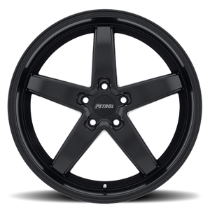 Petrol P1B Matte Black 17x8 +40 5x108mm 72.1mm