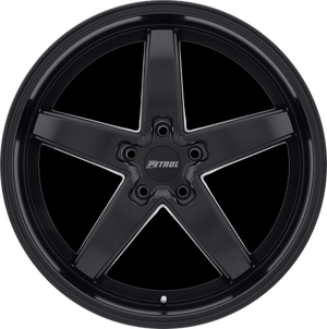 Petrol P1B Matte Black 17x8 +40 5x108mm 72.1mm