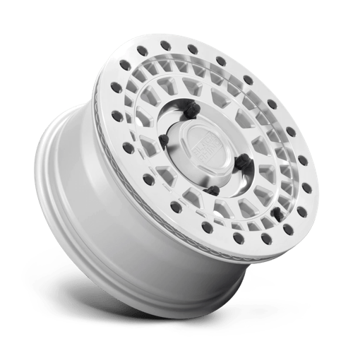 Black Rhino PARKER UTV BEADLOCK Silver W/ Mirror Cut Face 14x7 +51 4x110mm 80.2mm - Wheelwiz