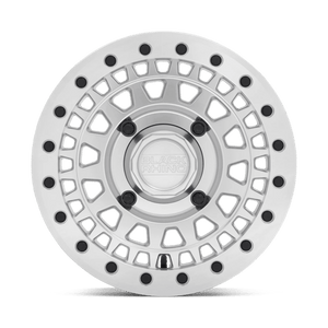 Black Rhino PARKER UTV BEADLOCK Silver W/ Mirror Cut Face 15x7 +36 4x137mm 106.1mm - Wheelwiz