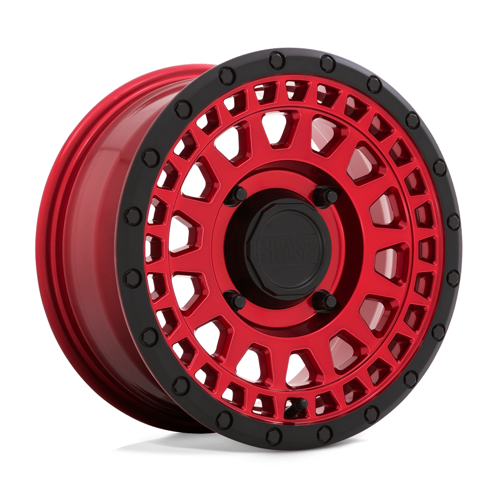 Black Rhino PARKER UTV Candy Red With Black Lip 15x7 +51 4x137mm 106.1mm - WheelWiz