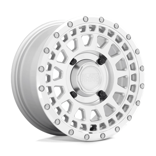 Black Rhino PARKER UTV Silver W/ Mirror Cut Face 15x7 +36 4x110mm 80.2mm - Wheelwiz