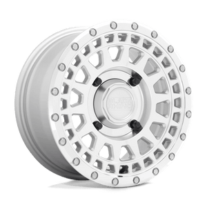 Black Rhino PARKER UTV Silver W/ Mirror Cut Face 15x7 +51 4x156mm 132mm - Wheelwiz