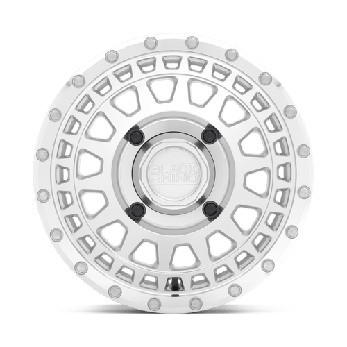 Black Rhino PARKER UTV Silver With Mirror Cut Face 14x7 +36 4x137mm 106.1mm - WheelWiz