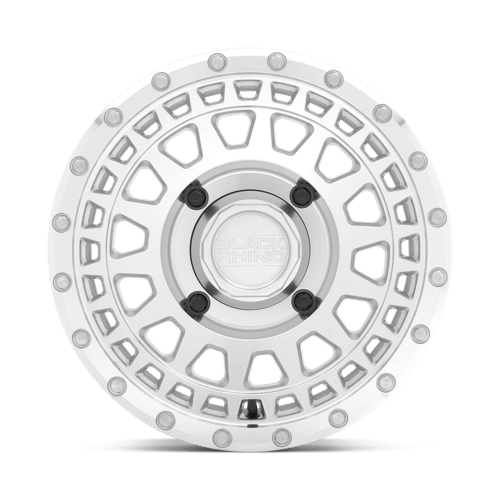 Black Rhino PARKER UTV Silver W/ Mirror Cut Face 14x7 +51 4x110mm 80.2mm - Wheelwiz