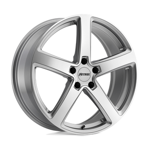 Petrol P2A Silver W/ Machined Cut Face 19x8 +35 5x100mm 72.1mm - Wheelwiz