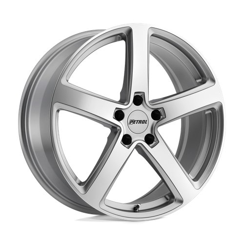 Petrol P2A Silver W/ Machined Cut Face 18x8 +35 5x120mm 76.1mm