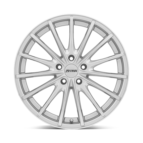 Petrol P3A Silver W/ Machined Cut Face 17x8 +40 5x112mm 72.1mm