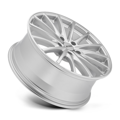 Petrol P3A Silver W/ Machined Cut Face 18x8 +40 5x108mm 72.1mm