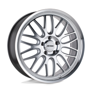 Petrol P4C Silver W/ Machined Face & Lip 16x7 +40 5x114.3mm 76.1mm