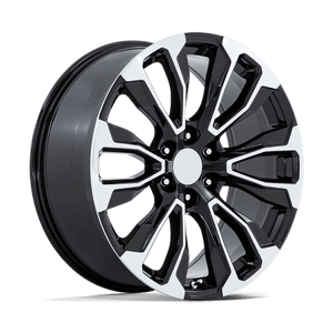 OE Creations PR211 Gloss Black Machined Face 22x9 +28 6x139.7mm 78.1mm - Wheelwiz