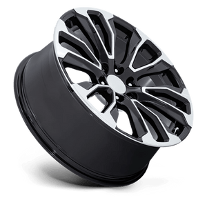 OE Creations PR211 Gloss Black Machined Face 22x9 +28 6x139.7mm 78.1mm - Wheelwiz