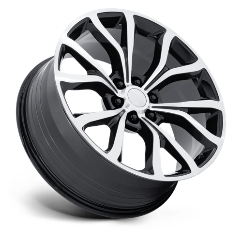 OE Creations PR230 Gloss Black W/ Machined Face 22x9.5 +44 6x135mm 87.1mm - Wheelwiz