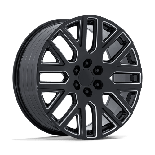 OE Creations PR231 Gloss Black Milled 24x10 +31 6x139.7mm 78.1mm - Wheelwiz