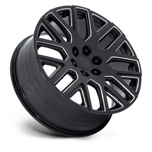 OE Creations PR231 Gloss Black Milled 24x10 +31 6x139.7mm 78.1mm - Wheelwiz