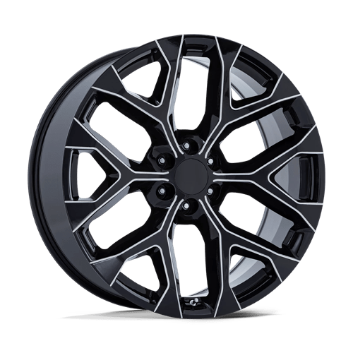 OE Creations PR177 Gloss Black Milled 24x10 +24 6x139.7mm 78.1mm - Wheelwiz