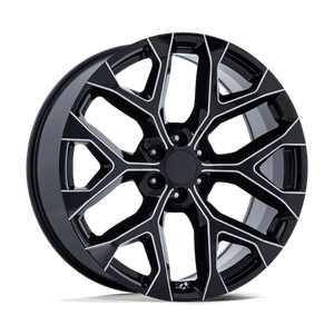 OE Creations PR177 Gloss Black Milled 24x10 +24 6x139.7mm 78.1mm - Wheelwiz