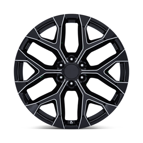 OE Creations PR177 Gloss Black Milled 22x9 +24 6x139.7mm 78.1mm - Wheelwiz