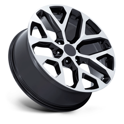 OE Creations PR177 Gloss Black Machined Face 20x9 +24 6x139.7mm 78.1mm - Wheelwiz