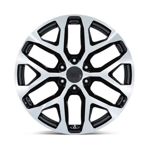 OE Creations PR177 Gloss Black Machined Face 20x9 +24 6x139.7mm 78.1mm - Wheelwiz