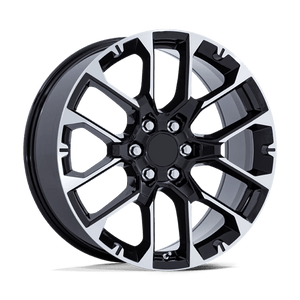 OE Creations PR224 Gloss Black W/ Machined Face 22x9 +28 6x139.7mm 78.1mm
