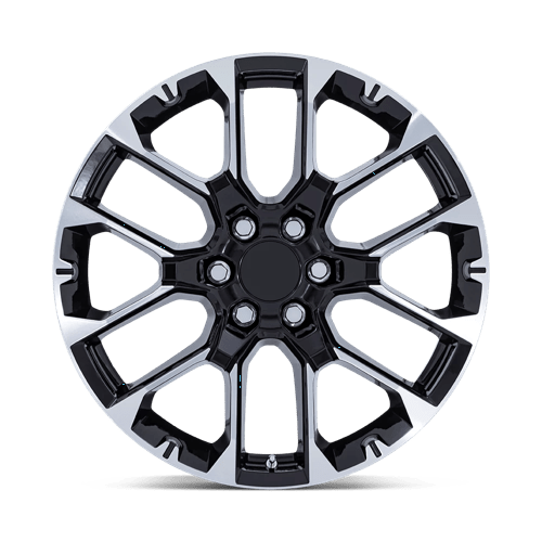 OE Creations PR224 Gloss Black W/ Machined Face 22x9 +28 6x139.7mm 78.1mm