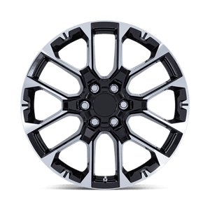 OE Creations PR224 Gloss Black Machined 22x9 +28 6x139.7mm 78.1mm