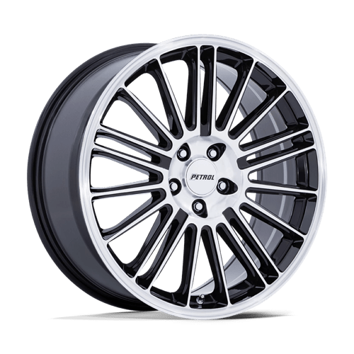 Petrol PE001 P1D Gloss Black W/ Machined Face 18x8 +40 5x114.3mm 72.6mm - Wheelwiz