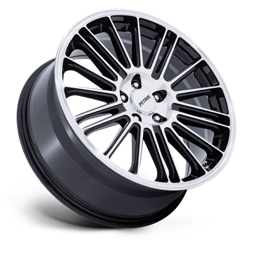 Petrol PE001 P1D Gloss Black W/ Machined Face 19x8 +40 5x108mm 72.6mm