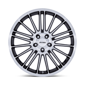 Petrol PE001 P1D Gloss Black W/ Machined Face 17x8 +35 5x100mm 72.6mm