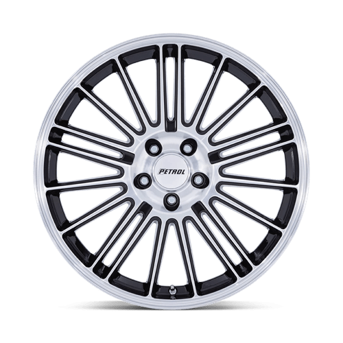 Petrol PE001 P1D Gloss Black W/ Machined Face 18x8 +40 5x112mm 72.6mm - Wheelwiz