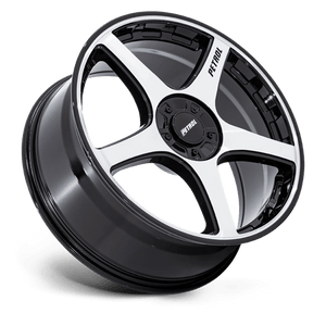 Petrol PE003 P2E Gloss Black W/ Machined Face 17x8 +35 5x100|5x120mm 72.6mm