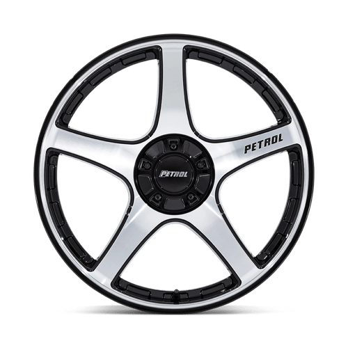 Petrol PE003 P2E Gloss Black W/ Machined Face 17x8 +40 5x110|5x115mm 72.6mm - Wheelwiz