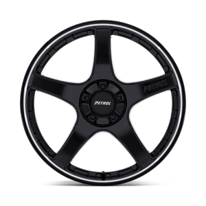 Petrol PE003 P2E Gloss Black W/ Machined Lip 19x8 +35 5x112|5x120mm 74.1mm - Wheelwiz