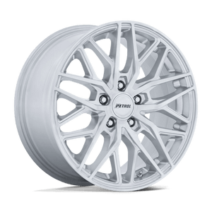 Petrol PE004 P3E Machined Brushed Gloss Silver 18x8 +40 5x120mm 74.1mm - Wheelwiz