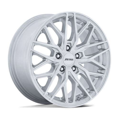 Petrol PE004 P3E Machined Brushed Gloss Silver 17x8 +40 5x110mm 72.6mm - Wheelwiz