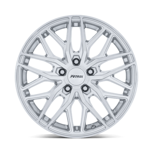 Petrol PE004 P3E Machined Brushed Gloss Silver 17x8 +35 5x120mm 74.1mm - Wheelwiz