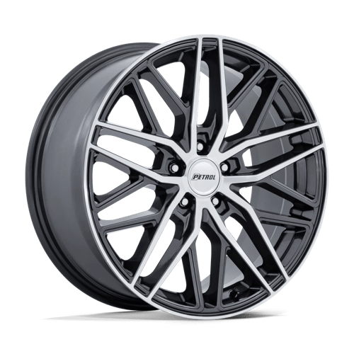 Petrol PE004 P3E Gloss Gunmetal Brs-mach Face 20x8.5 +40 5x114.3mm 72.6mm - Wheelwiz
