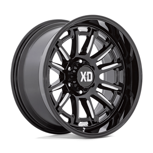 XD Series XD865 PHOENIX Gloss Black Milled 20x10 -18 6x139.7mm 106.1mm - Wheelwiz