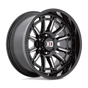 XD Series XD865 PHOENIX Gloss Black Milled 20x9 +18 5x127mm 71.5mm - Wheelwiz