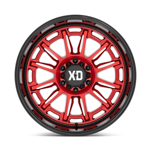 XD Series XD865 PHOENIX Candy Red Milled W/ Black Lip 20x9 +18 6x135mm 87.1mm - Wheelwiz