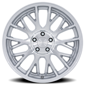 Rotiform RC204 PHX Gloss Silver W/ Machined Face 20x10 +35 5x112mm 66.6mm