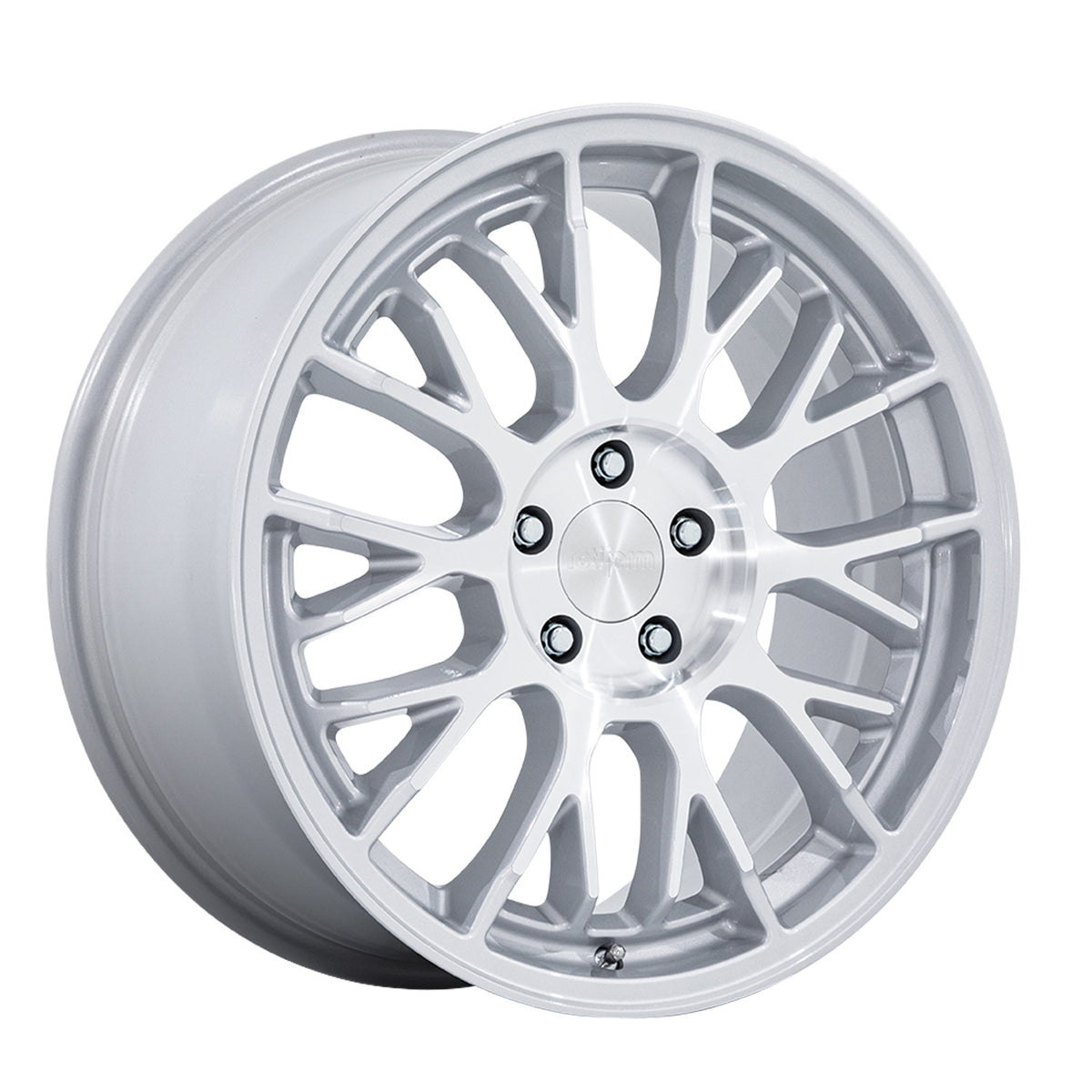 Rotiform RC204 PHX Gloss Silver W/ Machined Face 20x10 +35 5x112mm 66.6mm