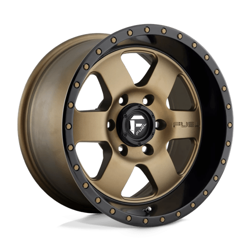 Fuel Offroad D617 PODIUM Matte Bronze Black Bead Ring 17x9 +01 6x135mm 87.1mm - WheelWiz