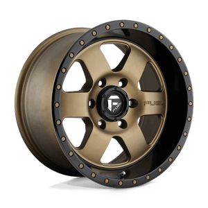 Fuel Offroad D617 PODIUM Matte Bronze Black Bead Ring 18x9 +19 6x139.7mm 106.1mm - WheelWiz