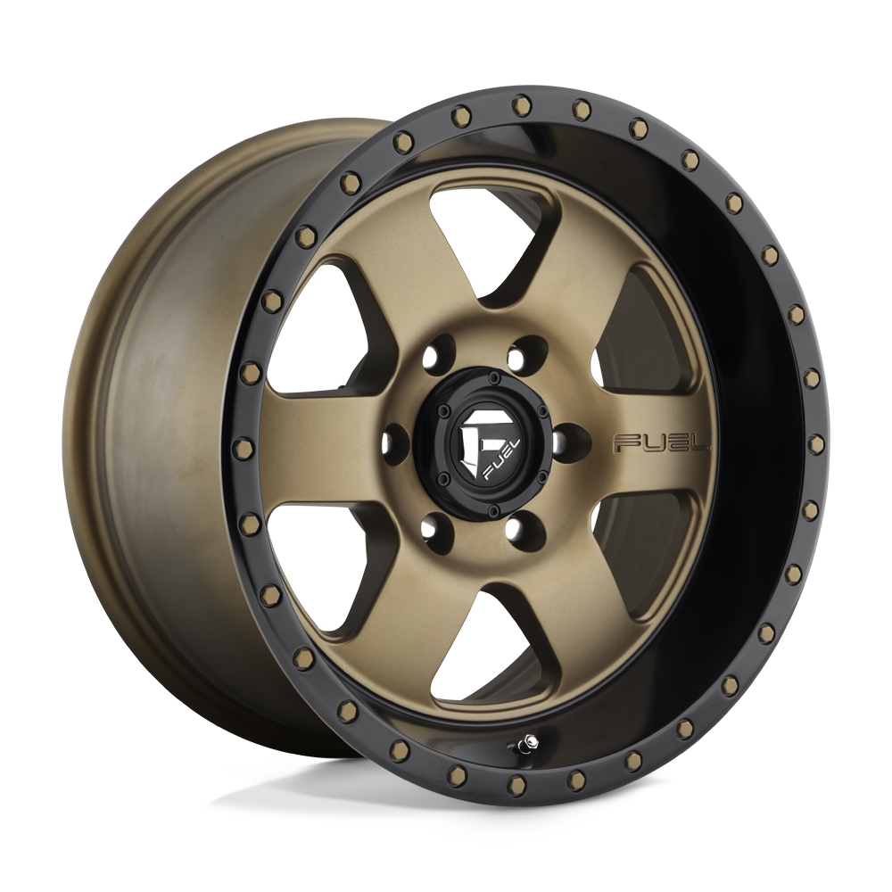 Fuel Offroad D617 PODIUM Matte Bronze Black Bead Ring 18x9 -12 5x127mm 78.1mm - WheelWiz