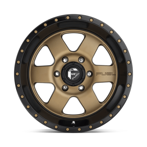 Fuel Offroad D617 PODIUM Matte Bronze Black Bead Ring 17x9 +01 6x135mm 87.1mm - WheelWiz