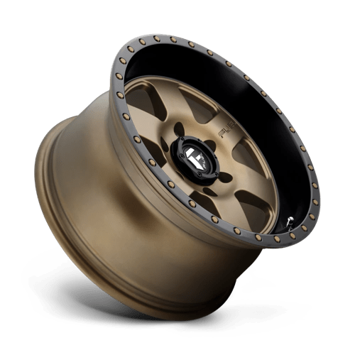 Fuel Offroad D617 PODIUM Matte Bronze Black Bead Ring 17x9 +01 6x135mm 87.1mm - WheelWiz